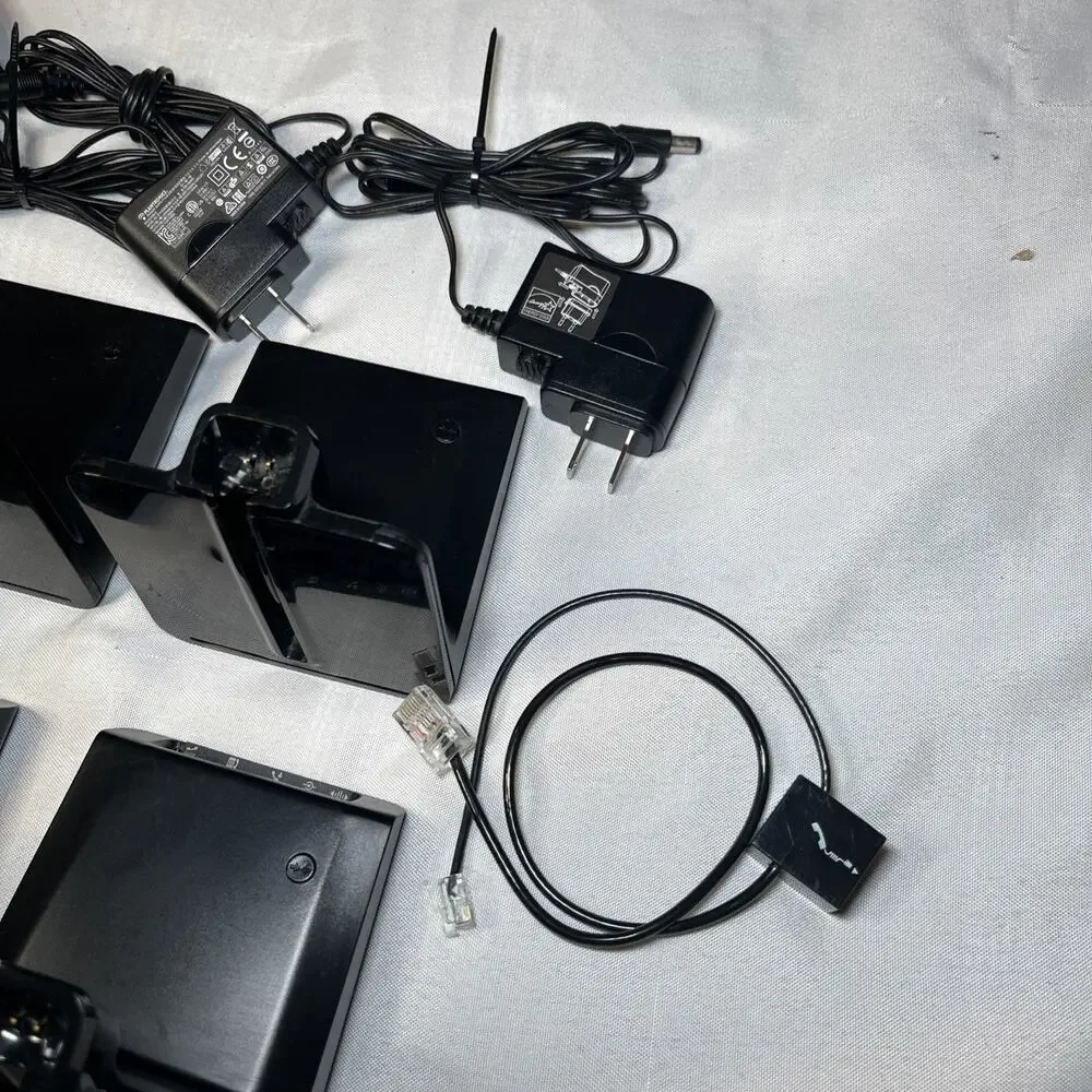 Lot Of 6 Plantronics C054 Charging Base w/ 10ct Power Adapters Bulk